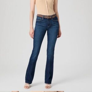 PAIGE Manhattan Bootcut Jeans Size 29 Dark Wash Mid Rise Stretch